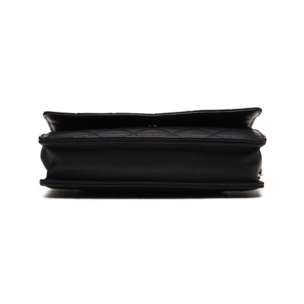 Chanel Mini Matelasse Chain Wallet Lambskin Black - Picture 3 of 8